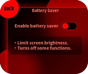 Toggle the “Enable Battery Saver” switch.