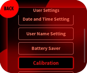 Please select “Calibration”.