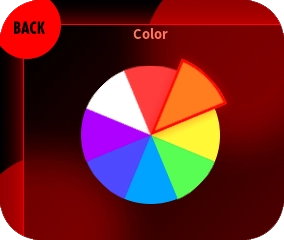 Select the color you want from the color palette.　*The selected color is reflected only when “Static”, “Breath”, or “Push” is selected for “Effect”.