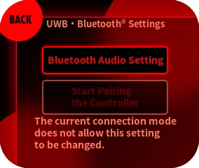 Select “Bluetooth Audio Settings”.