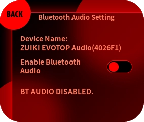 Switch the “Enable Bluetooth audio” switch to OFF.