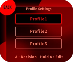 Select the profile you want to switch to.