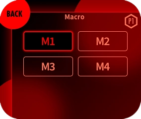 Select the M1/M2/M3/M4 paddle you want to record the macro on.