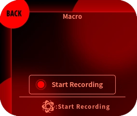 When recording a macro for the first time, the macro recording screen will open. To start recording, press the EVOTOP button or the Start Recording button on the display.