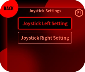 Select the L stick or the R stick.