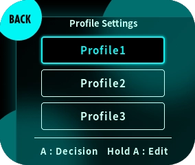 Select the profile you want to configure.