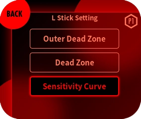 Select “sensitivity curve”.