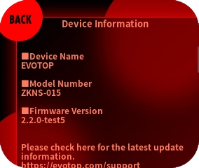 Confirm that the number displayed in “Firmware Version” is the latest version.